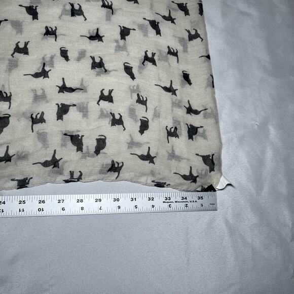 Chatties Cat Print Infinity Loop Scarf Lightweight Black Cat Halloween - Picture 3 of 5